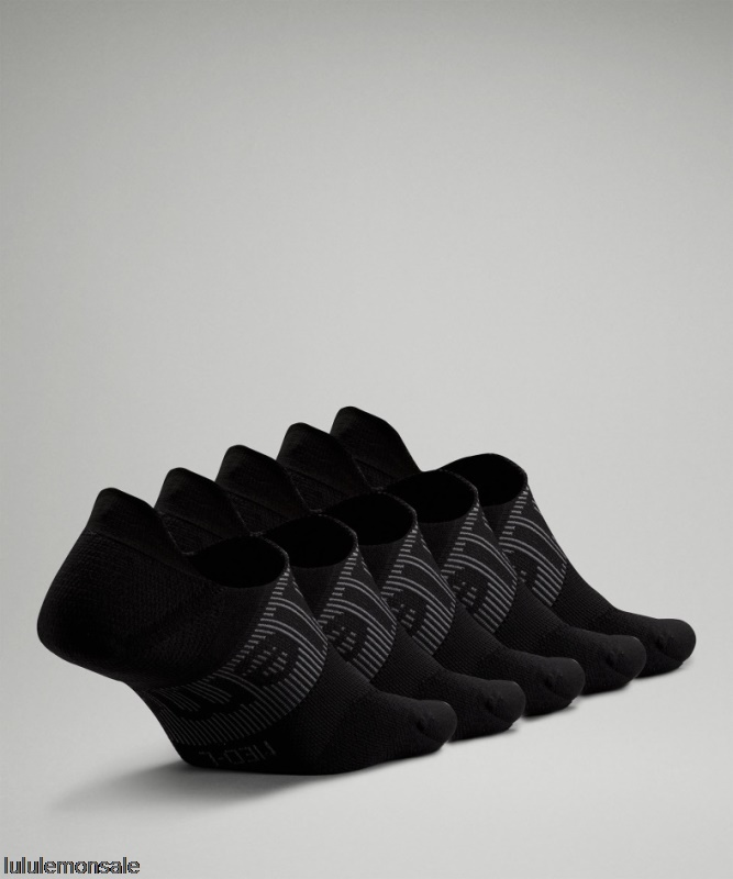 Lululemon Damen DELULU437 | Schwarz Power Stride No-show Socke Mit Active Grip 5er Pack Nur Online